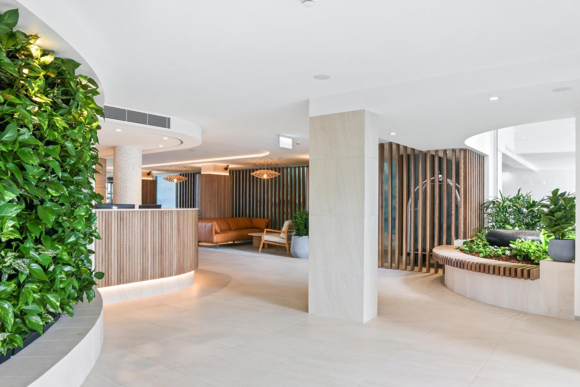 Rumba Beach Resort Caloundra Exterior foto The lobby of the new building