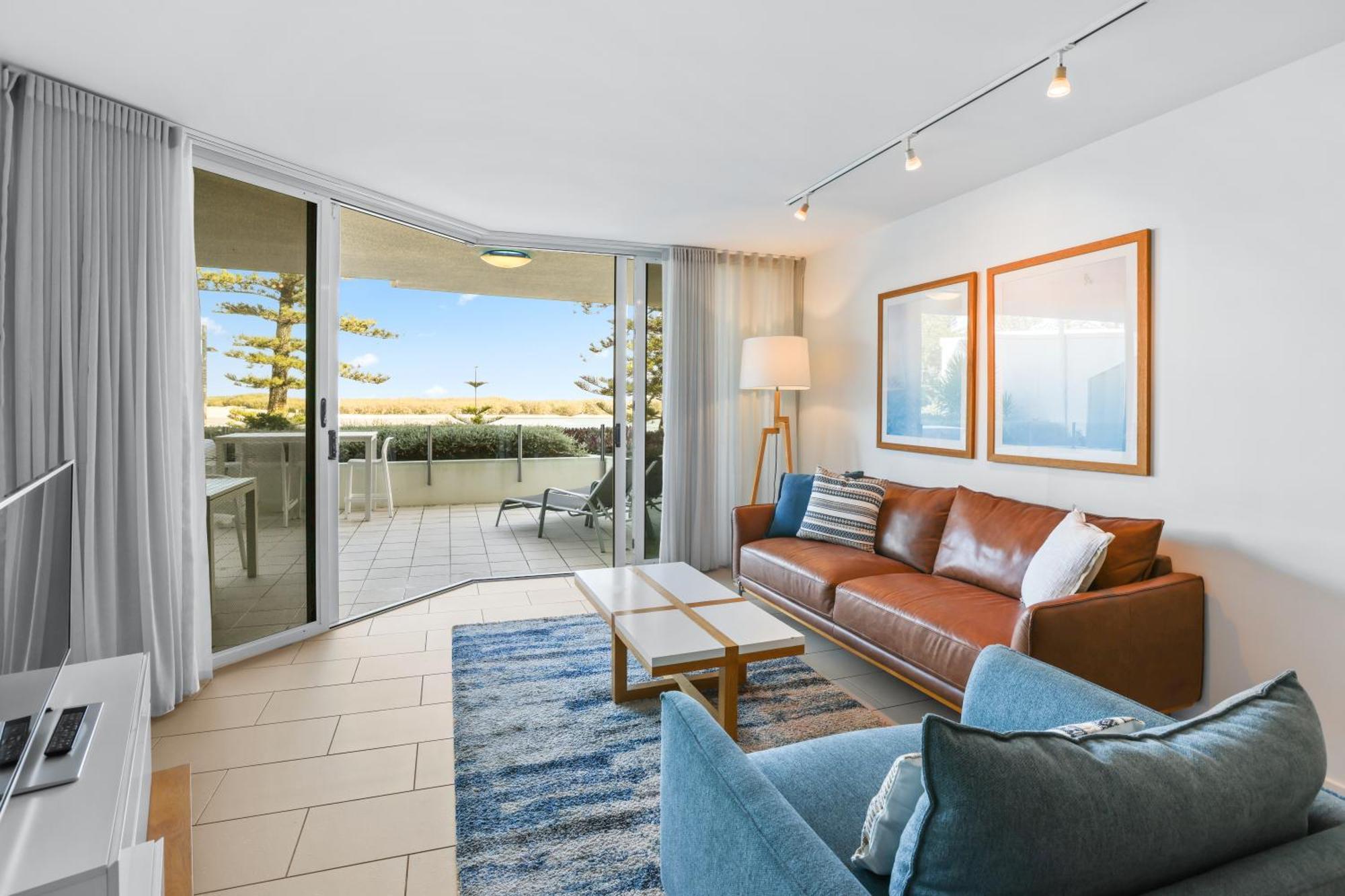 Rumba Beach Resort Caloundra Exterior foto Living room